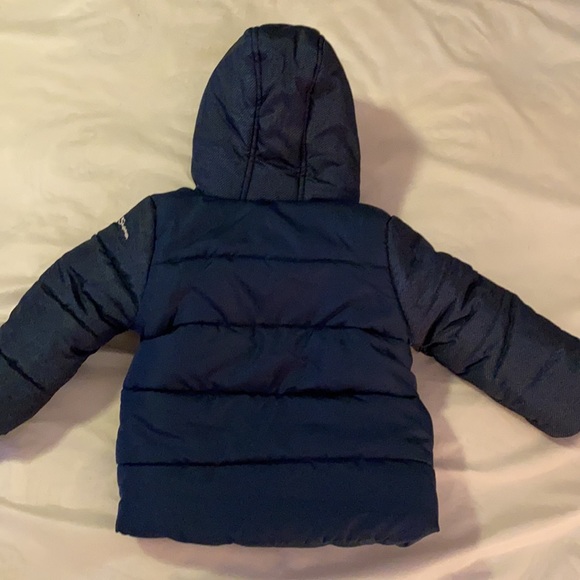 Fur (faux) And Fleece Lined Winter Coat by Ben Sherman (12m); Never Been Worn - Picture 4 of 5